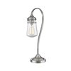 Z-Lite Celeste 1 Light Table Lamp, Brushed Nickel And Clear Seedy TL120-BN